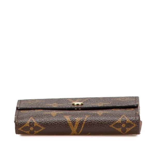 Pre-owned Louis Vuitton Monogram Portefeuille Elise Wallet Brown
