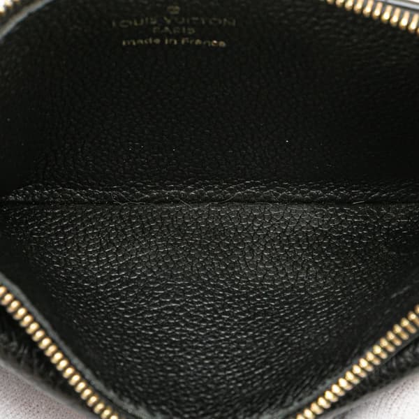 Pre-owned Louis Vuitton Monogram Empreinte Recto Verso Card Holder Black