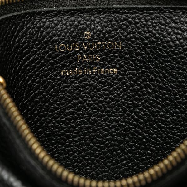 Pre-owned Louis Vuitton Monogram Empreinte Recto Verso Card Holder Black