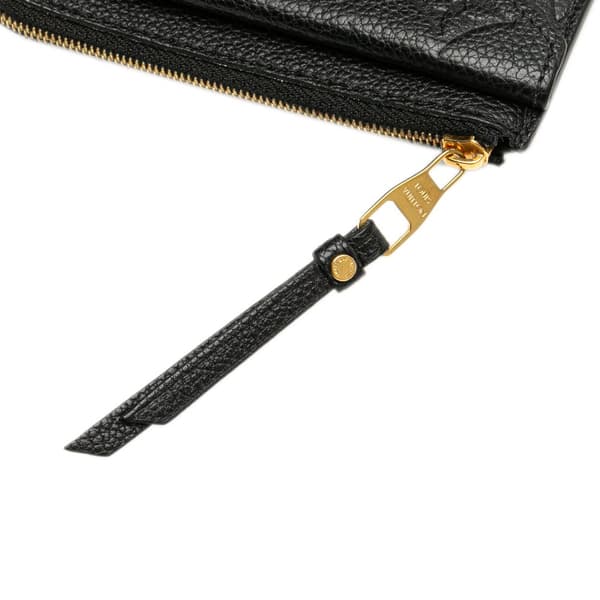 Pre-owned Louis Vuitton Monogram Empreinte Recto Verso Card Holder Black