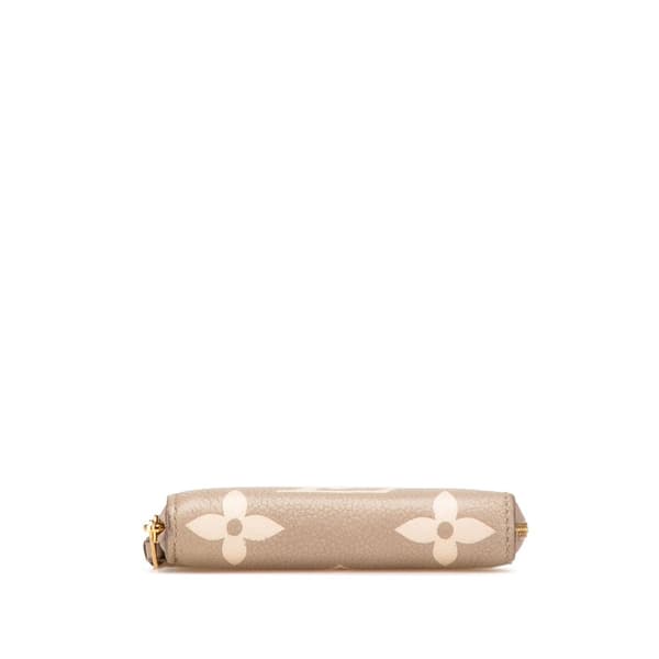 Pre-owned Louis Vuitton Bicolor Monogram Empreinte Giant Zippy Coin Purse Brown