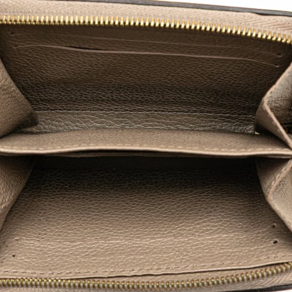 Pre-owned Louis Vuitton Bicolor Monogram Empreinte Giant Zippy Coin Purse Brown