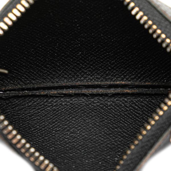 Pre-owned Louis Vuitton Monogram Eclipse Reverse Pochette Cles Gray