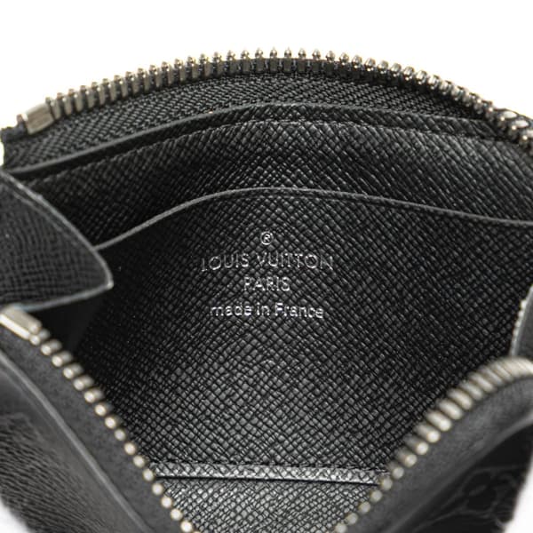 Pre-owned Louis Vuitton Monogram Eclipse Zippy Coin Purse Black