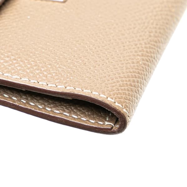 Pre-owned Hermès Mini Epsom Clic Card Holder Brown