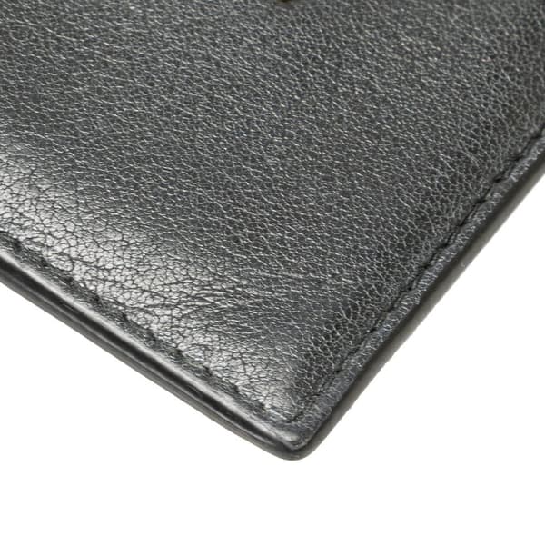 Pre-owned Prada Leather Card Case Black