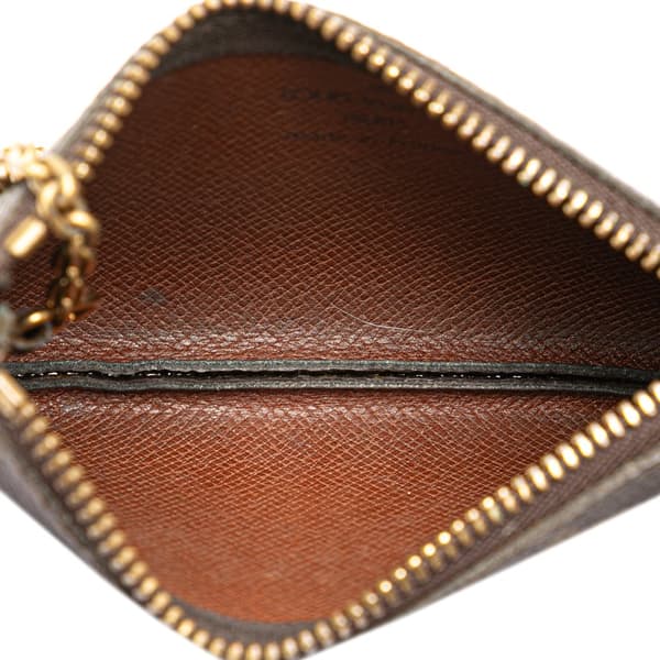 Pre-owned Louis Vuitton Monogram Key Pouch Brown