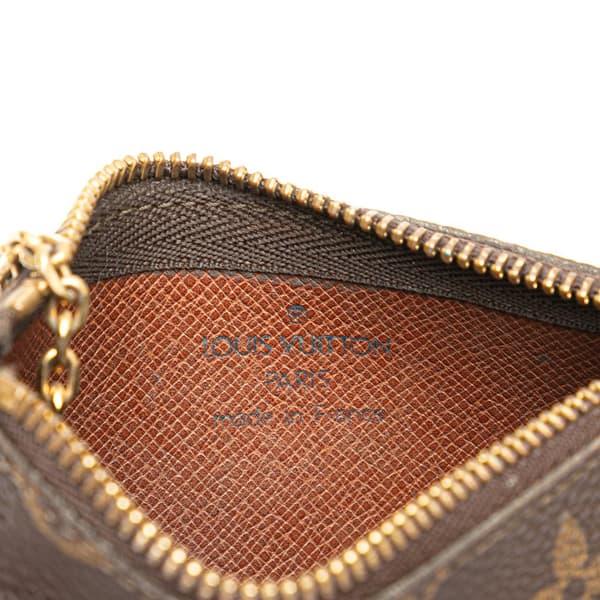 Pre-owned Louis Vuitton Monogram Key Pouch Brown