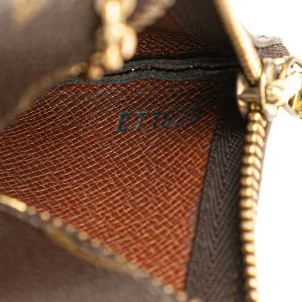 Pre-owned Louis Vuitton Monogram Key Pouch Brown