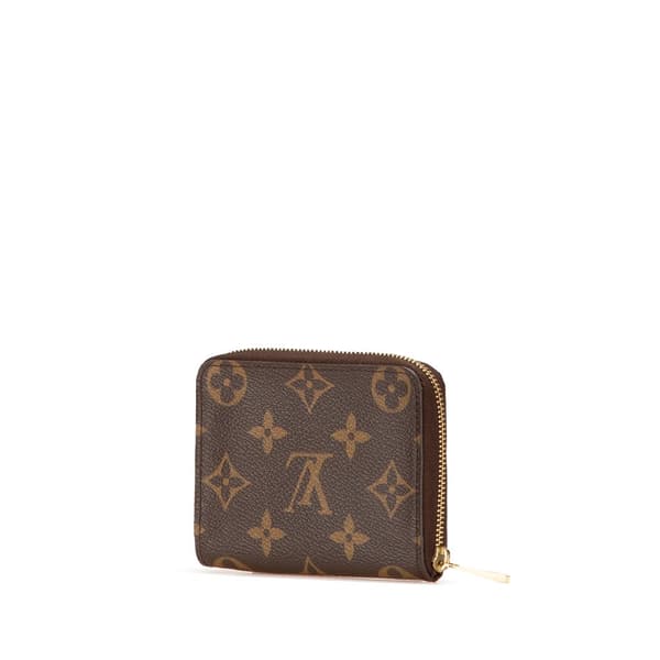 Pre-owned Louis Vuitton Monogram Zippy Coin Purse Brown