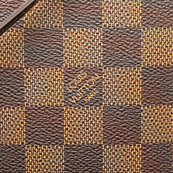 Pre-owned Louis Vuitton Damier Ebene Neverfull Pouch MM Brown