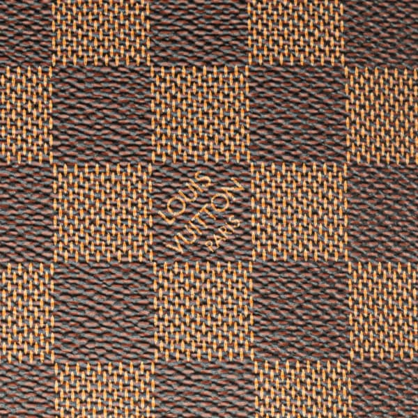 Pre-owned Louis Vuitton Damier Ebene Neverfull Pouch MM Brown