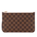 Miniatyrbilde 1 av 10: Pre-owned Louis Vuitton Damier Ebene Neverfull Pouch MM Brown