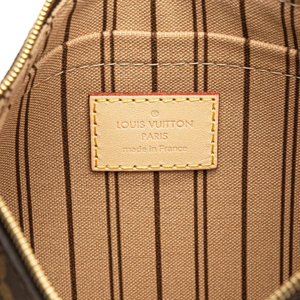 Pre-owned Louis Vuitton Monogram Neverfull Pouch Brown
