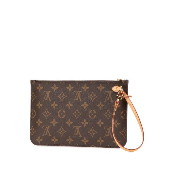 Pre-owned Louis Vuitton Monogram Neverfull Pouch Brown