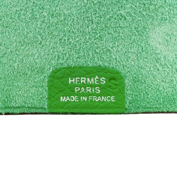 Pre-owned Hermès Togo Ulysse Notebook Cover TPM Green