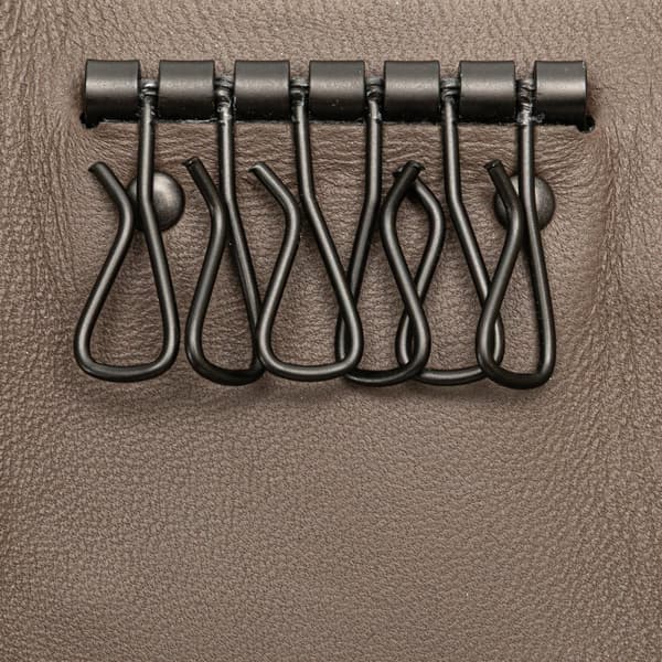 Pre-owned Bottega Veneta Nappa Intrecciato Key Case Brown