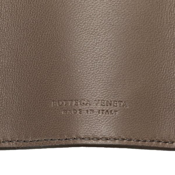 Pre-owned Bottega Veneta Nappa Intrecciato Key Case Brown
