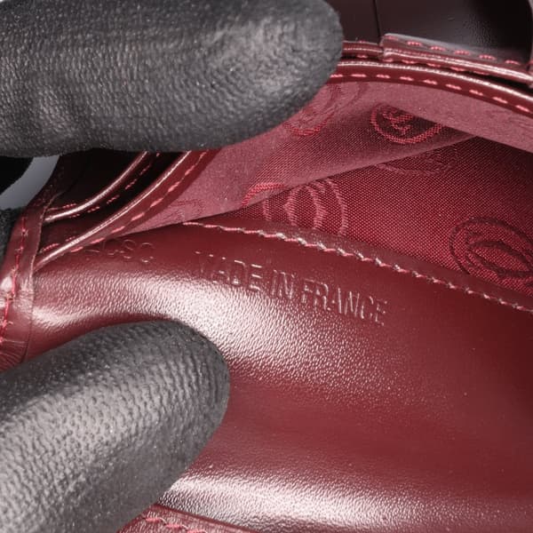 Pre-owned Cartier Leather Must De Cartier Wallet Red