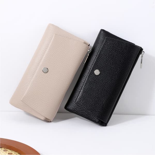 INF Elegant tvådelad plånbok för kvinnor Beige