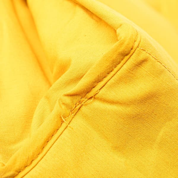 Pre-owned Hermès Toile Zip Pouch Yellow