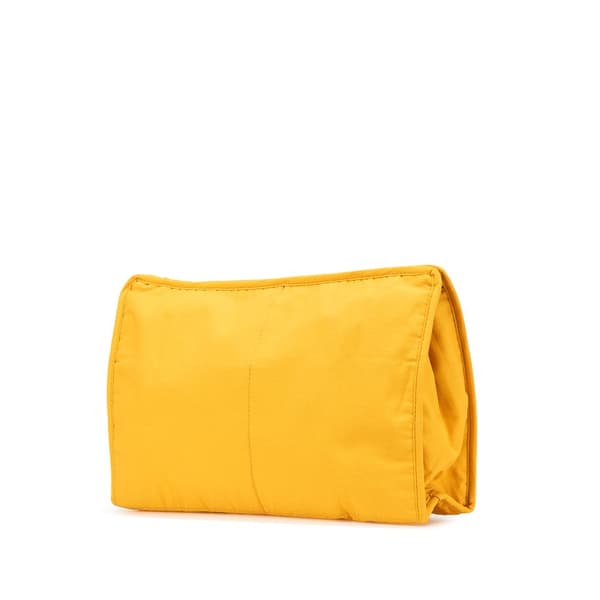 Pre-owned Hermès Toile Zip Pouch Yellow