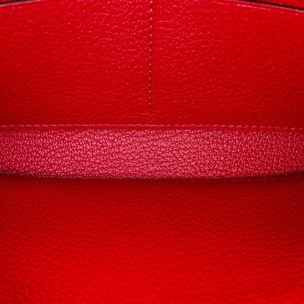 Pre-owned Hermès Swift Ghillies Kelly Longue Wallet Red