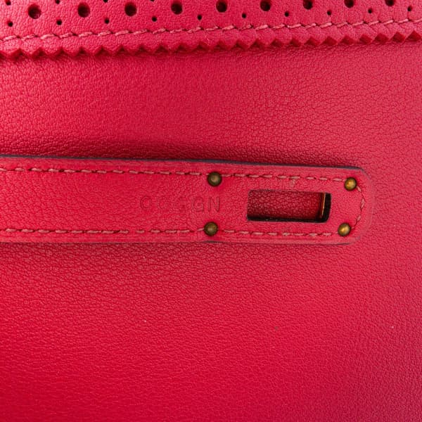 Pre-owned Hermès Swift Ghillies Kelly Longue Wallet Red