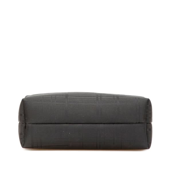 Pre-owned Ferragamo Nylon Zip Pouch Black
