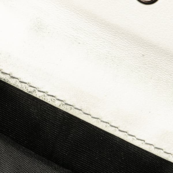 Pre-owned Prada Bicolor Leather Bifold Compact Wallet White