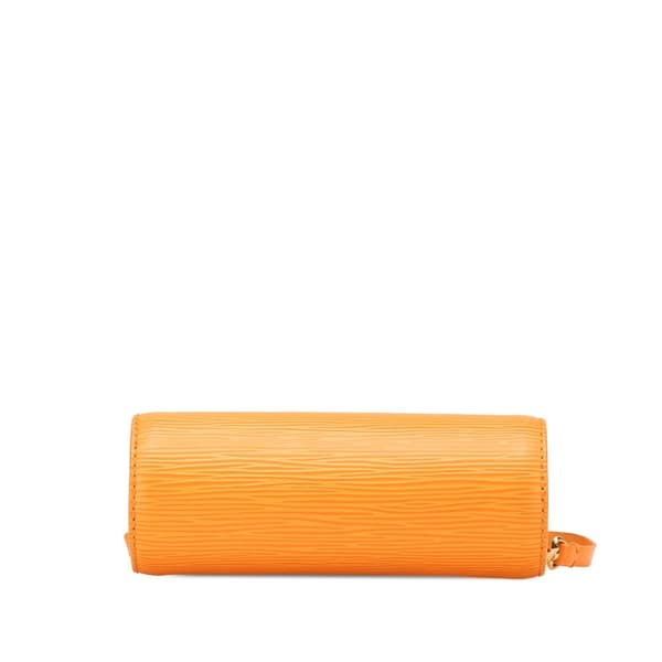 Pre-owned Louis Vuitton Epi Soufflot Pochette Orange
