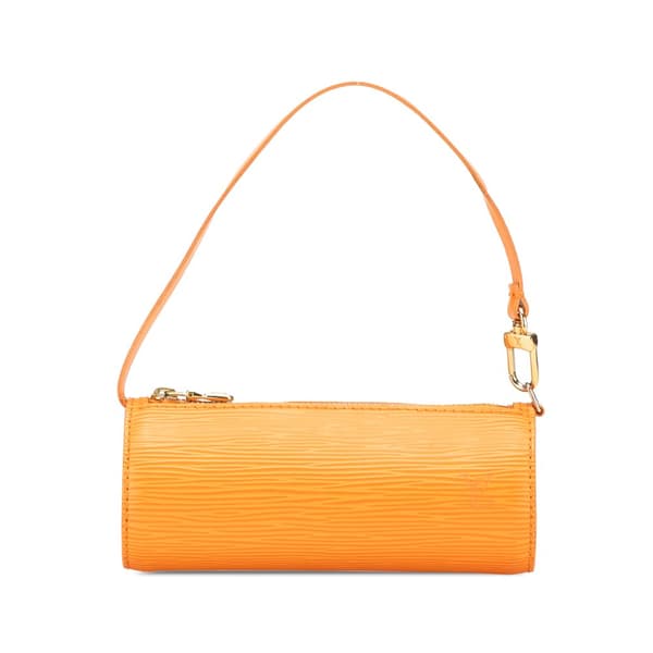 Pre-owned Louis Vuitton Epi Soufflot Pochette Orange