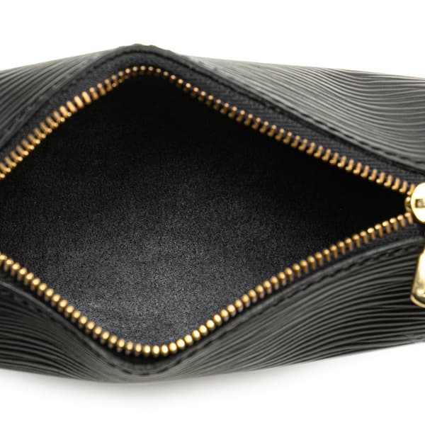 Pre-owned Louis Vuitton Epi Soufflot Pochette Black