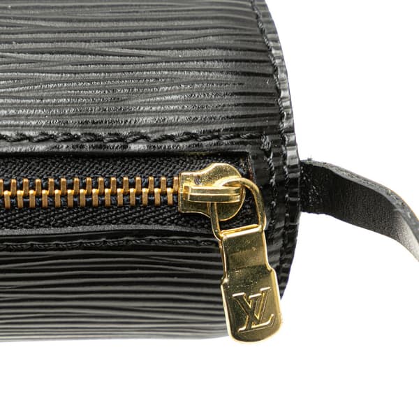 Pre-owned Louis Vuitton Epi Soufflot Pochette Black