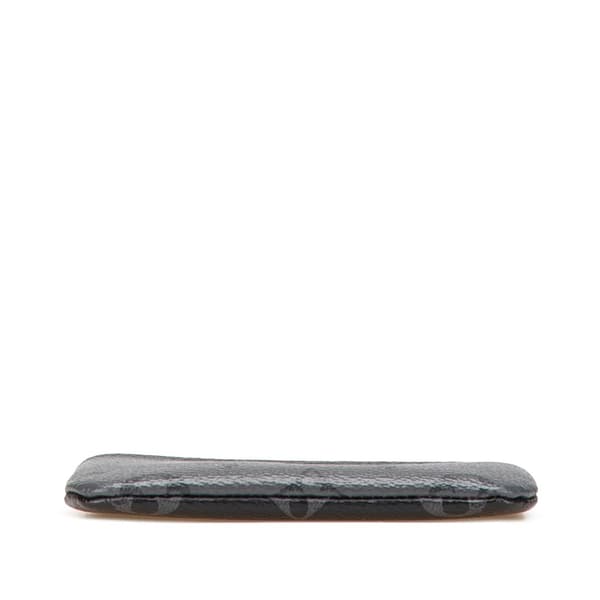 Pre-owned Louis Vuitton Monogram Eclipse Reverse Pochette Cles Gray