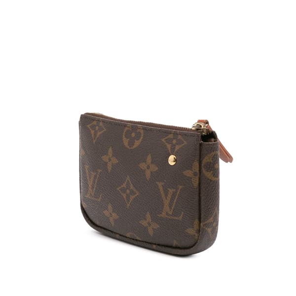 Pre-owned Louis Vuitton Monogram Trunks and Bags Pochette Cles Brown