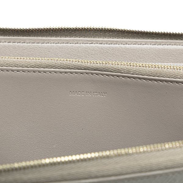 Pre-owned Celine Leather Zip Around Wallet Gray