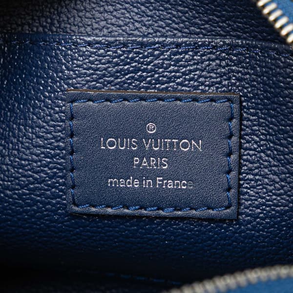 Pre-owned Louis Vuitton Monogram Giant Escale Cosmetic Pouch Blue