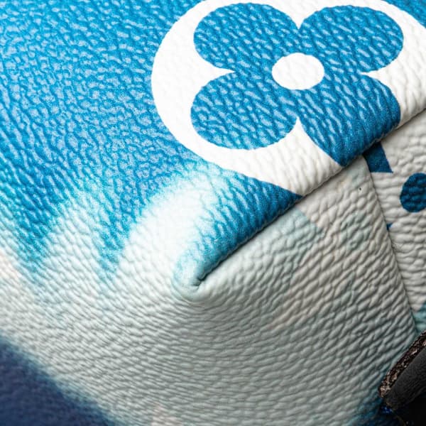 Pre-owned Louis Vuitton Monogram Giant Escale Cosmetic Pouch Blue