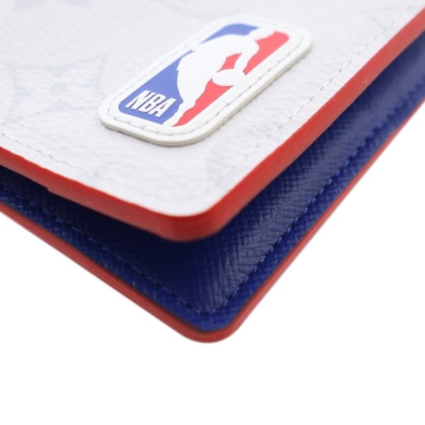 Pre-owned Louis Vuitton NBA Monogram Pocket Organizer White