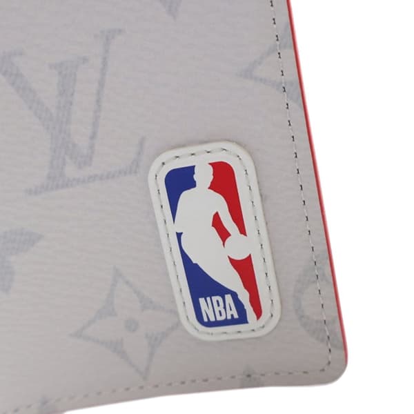 Pre-owned Louis Vuitton NBA Monogram Pocket Organizer White