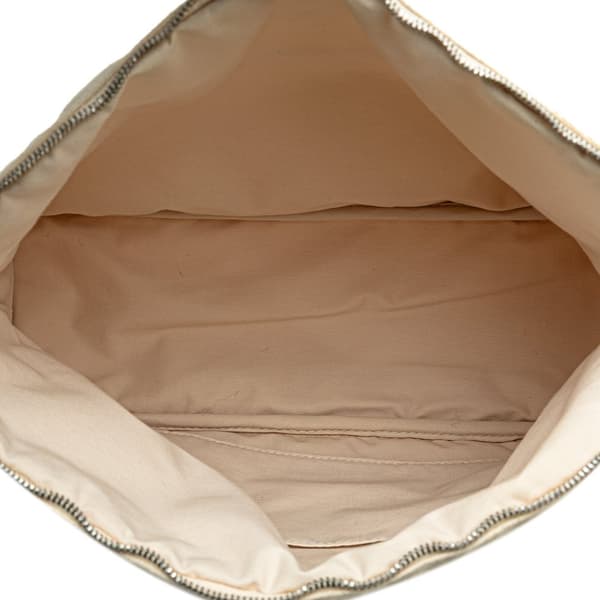 Pre-owned Hermès Toile Bolide Trousse de Voyage GM White