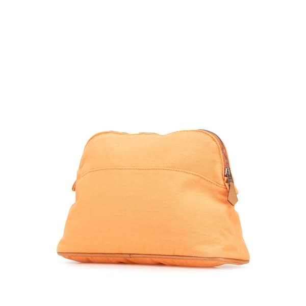 Pre-owned Hermès Toile Bolide Trousse de Voyage PM Orange