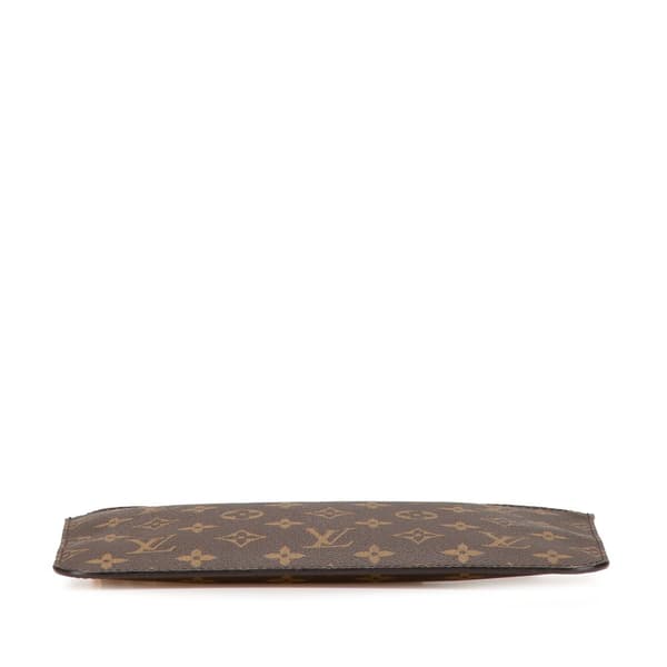 Pre-owned Louis Vuitton Monogram Neverfull Pouch Brown