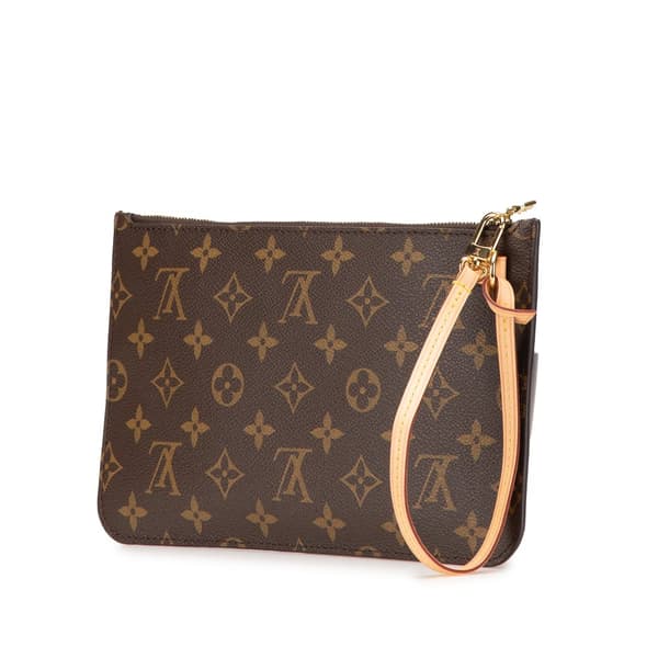 Pre-owned Louis Vuitton Monogram Neverfull Pouch Brown