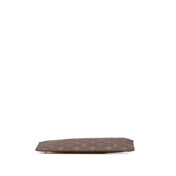 Pre-owned Louis Vuitton Monogram Neverfull Pouch Brown