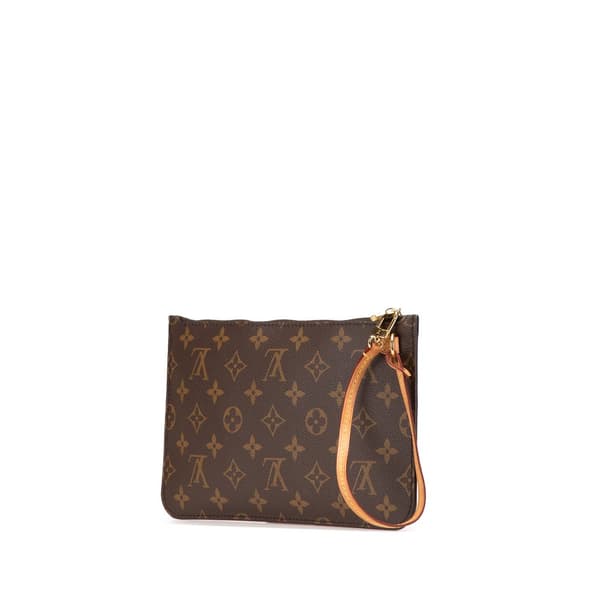Pre-owned Louis Vuitton Monogram Neverfull Pouch Brown