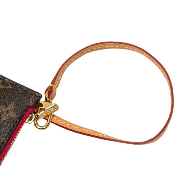 Pre-owned Louis Vuitton Monogram Neverfull Pouch Brown