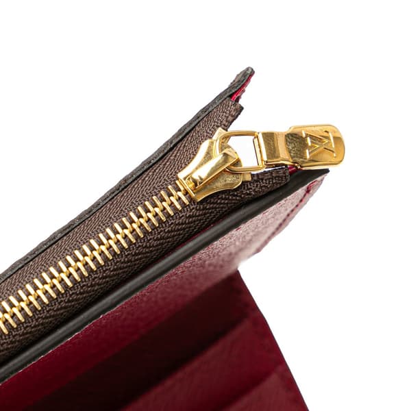 Pre-owned Louis Vuitton Monogram Zoe Wallet Brown