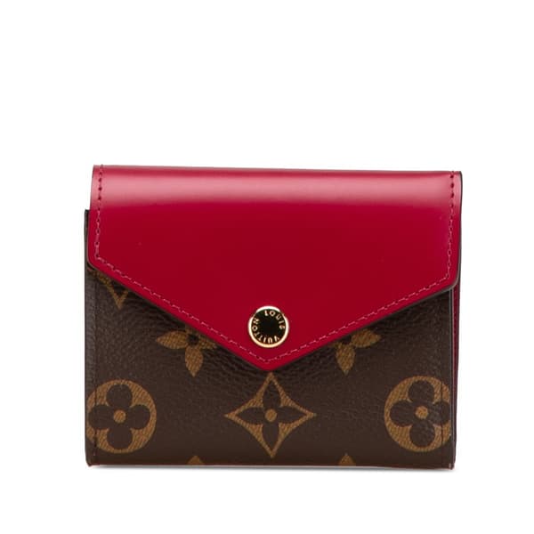 Pre-owned Louis Vuitton Monogram Zoe Wallet Brown